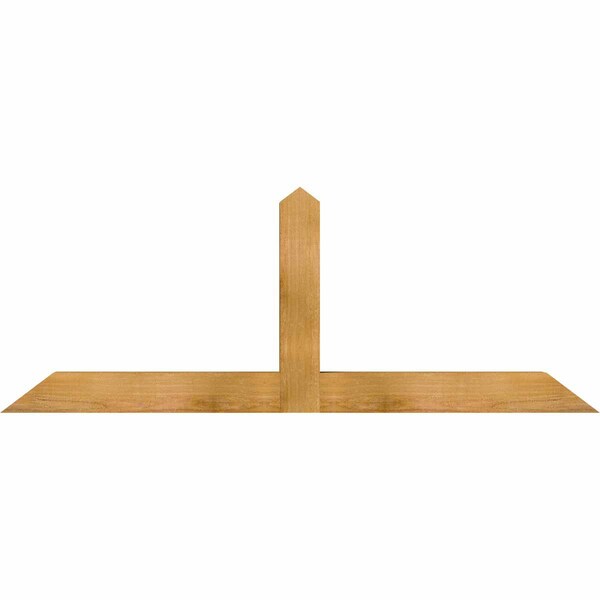 Ekena Millwork Portland Rough Sawn Timber Gable Bracket, Western Red Cedar, 60"W x 22"H x 4"D x 4"F, 9/12 Pitch GBW060X22X0404POR00RWR - main